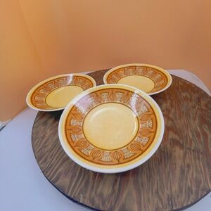 Vintage Taylor Smith Honey Gold Bowls: Ironstone Serving Dishes, Set of 3